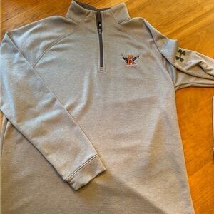 Auburn University Under Armour Gray Quarter-Zip Sweatshirt “War Eagle”